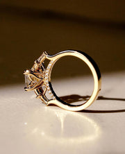 Emerald Shape Anniversary Gift Ring
